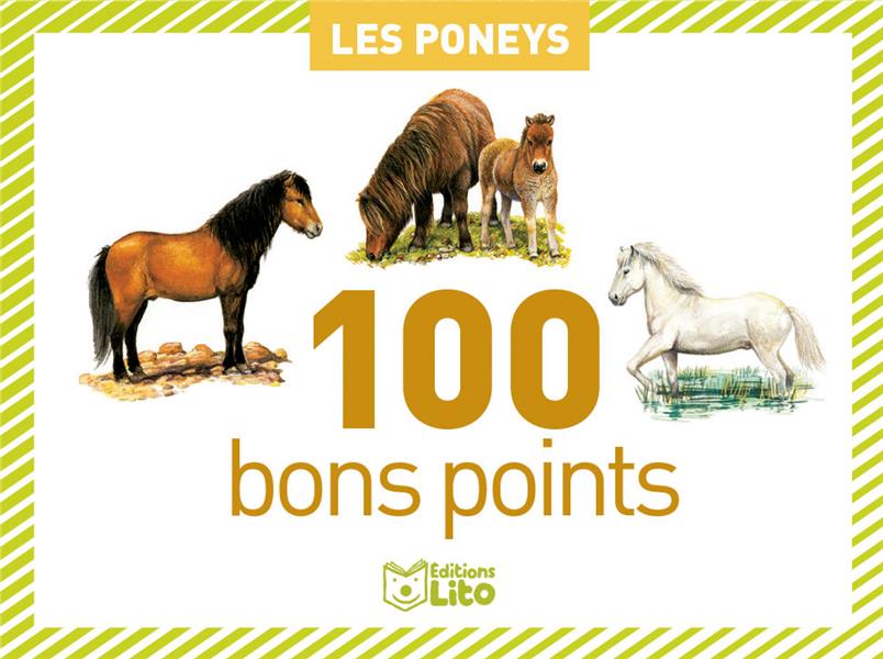 Boîte de 100 bons points : les poneys