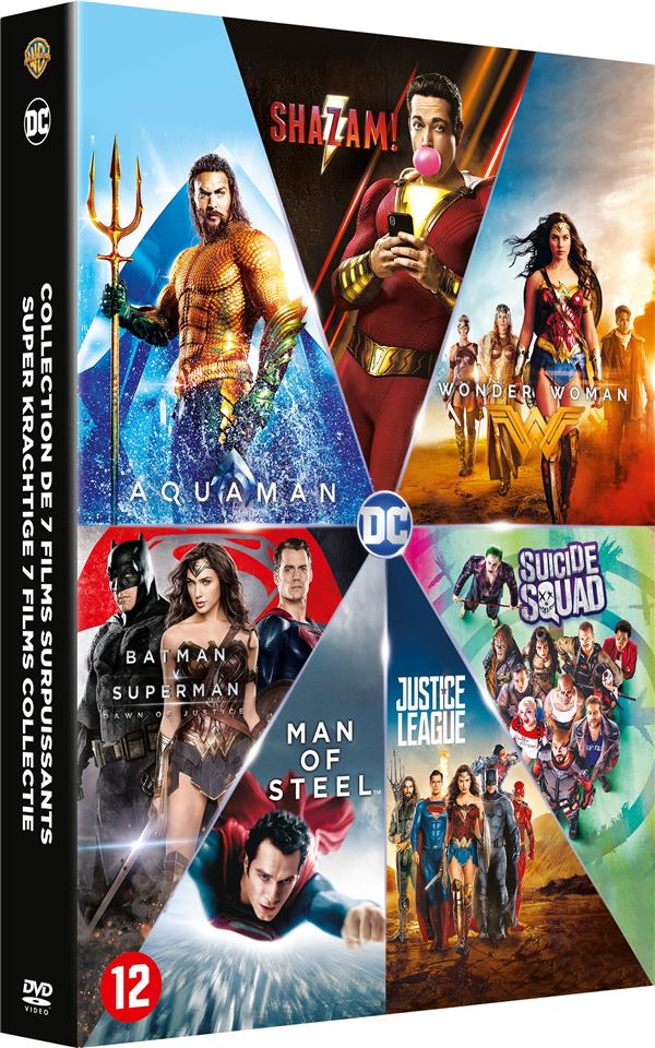 DC Universe - L'intégrale des 6 films : Justice League + Wonder Woman + Suicide Squad + Batman v Superman : L'aube de la justice + Man of Steel + Aquaman