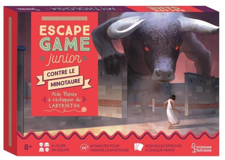 Escape game junior - contre le minotaure - aide thésée à s'échapper du labyrinthe