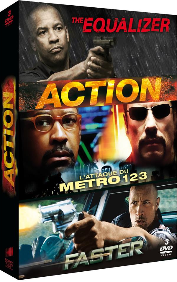 Coffret Action : The Equalizer + L'attaque du métro 123 + Faster