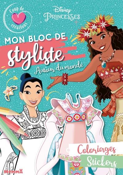 Disney princesses - mon bloc de styliste - coup de coeur creations - autour du monde