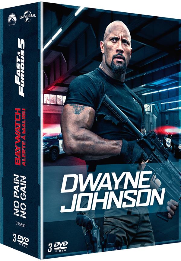 Dwayne Johnson - Coffret : Fast & Furious 5 + Baywatch - Alerte à Malibu + No Pain No Gain