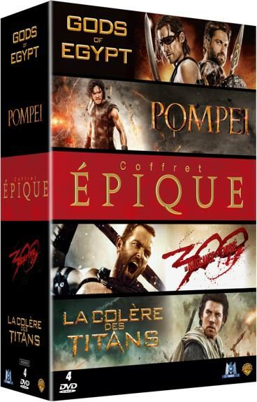 Coffret épique : Pompéi + Gods of Egypt + La Colère des titans + 300 : la naissance d'un empire