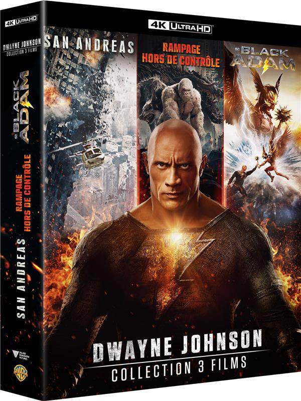 Dwayne Johnson - Collection 3 films : San Andreas + Rampage - Hors de contrôle + Black Adam