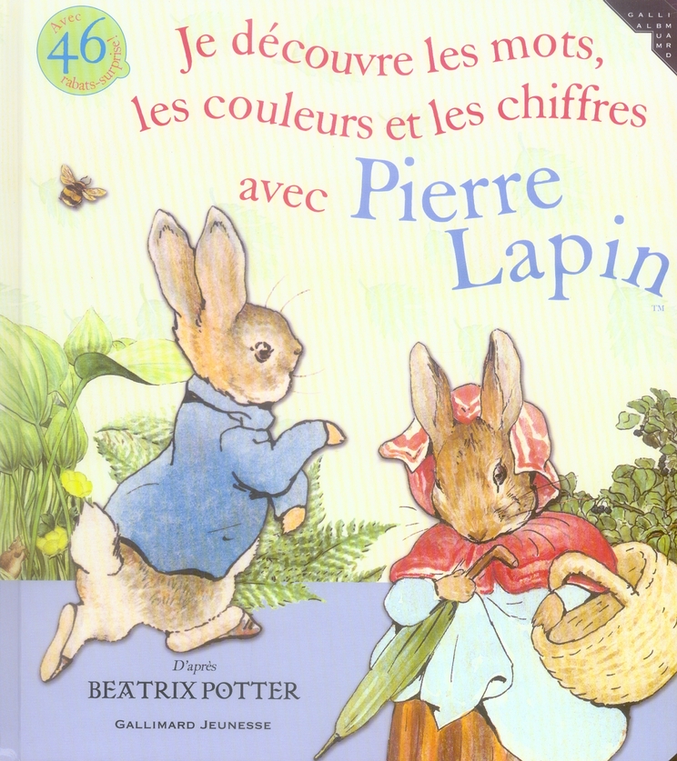 Je découvre les mots, les couleurs et les chiffres avec pierre lapin