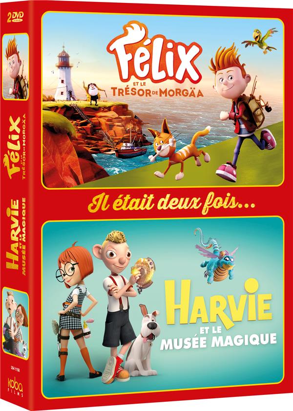 Il était deux fois... - Coffret : Félix et le trésor de Morgäa + Harvie et le musée magique