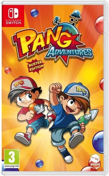 Pang Adventures (jaquette réversible + planche de stickers + manuel rétro) - Buster Edition