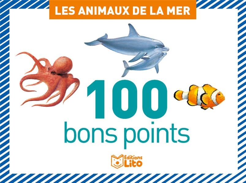 Boîte de 100 bons points : les animaux mer