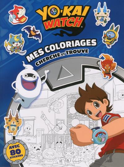 Mes coloriages - yo-kai watch - chercher et trouve