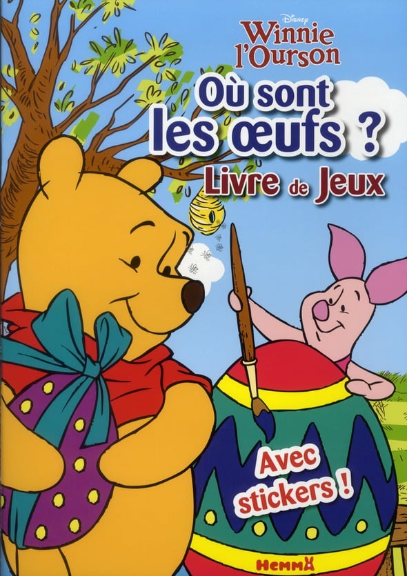 Winnie l'ourson - où sont les oeufs ? livre de jeux - porcinet peint