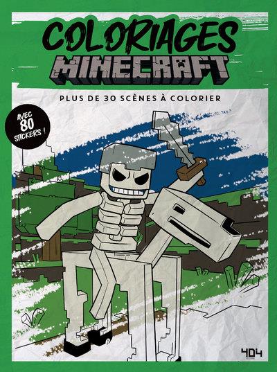 Coloriages minecraft - 45 coloriages et plus de 80 stickers !