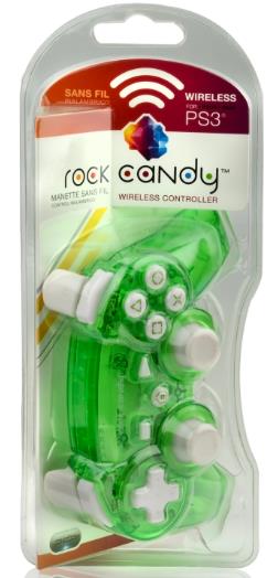 MANETTE PS3 ROCK CANDY SANS FIL VERTE