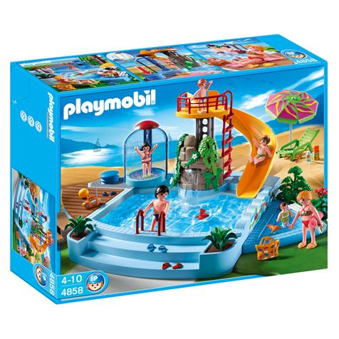 Piscine avec toboggan - Playmobil 4858