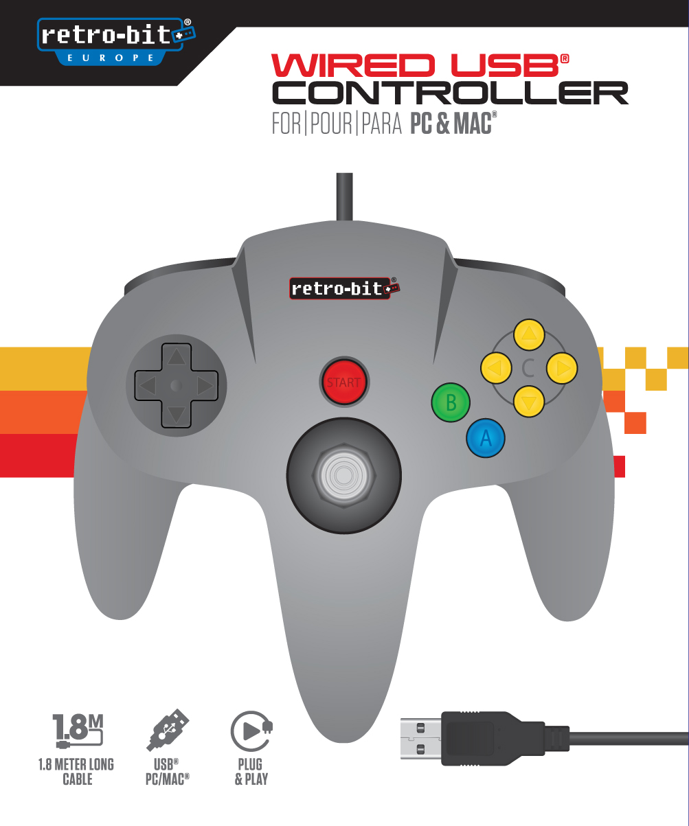 Manette Retro-Bit N64