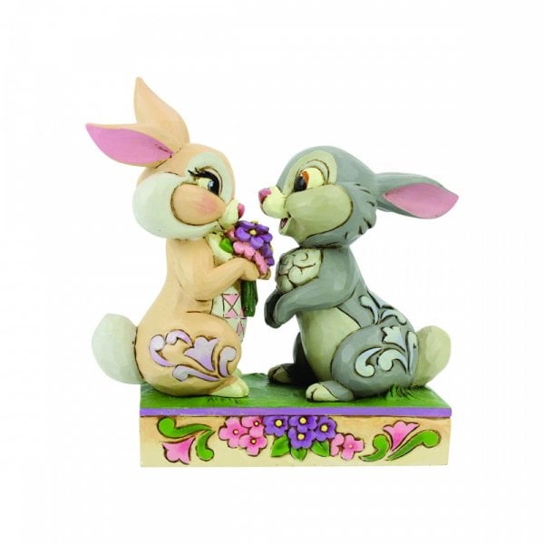 Figurine Enesco Disney Traditions - Bambi - Panpan et fleur