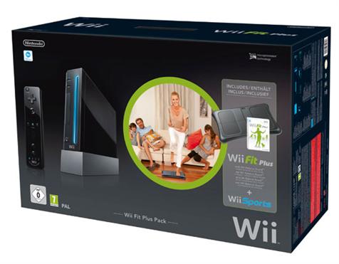 Console WII Noire Pack Wii Fit Plus (avec Wii Fit PLus + Wii Sports et la Balance Board)